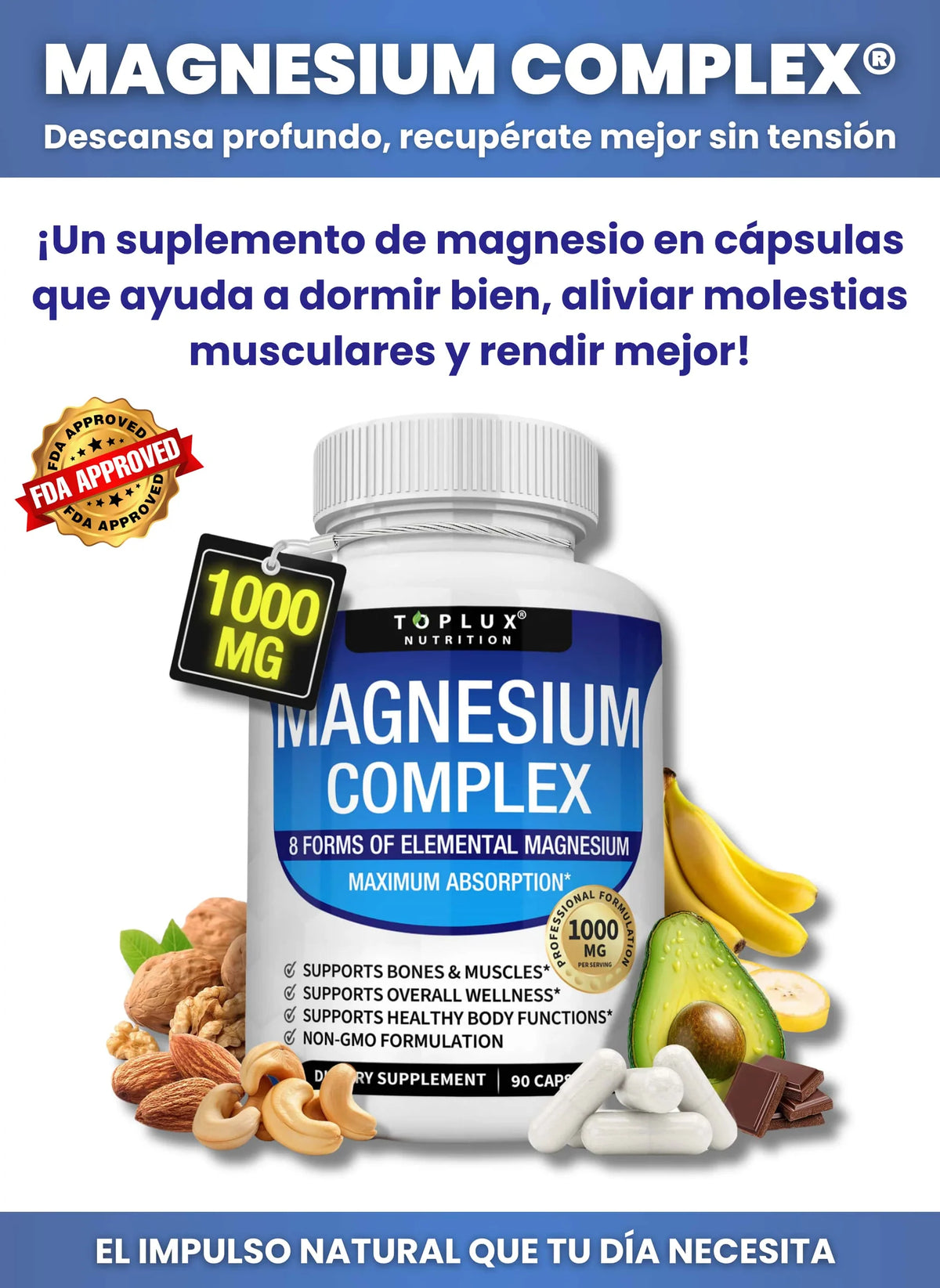 Magnesio Complex Para Descanso Profundo